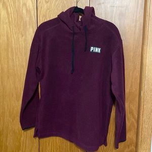 Hooded Burgundy Sherpa